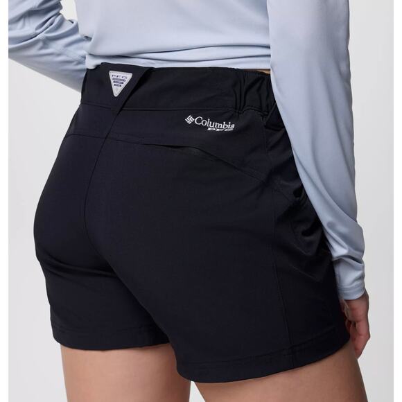Columbia Pants - Columbia PFG Coral Point III Black Womens Outdoors Performance UPF50 Shorts Lrg